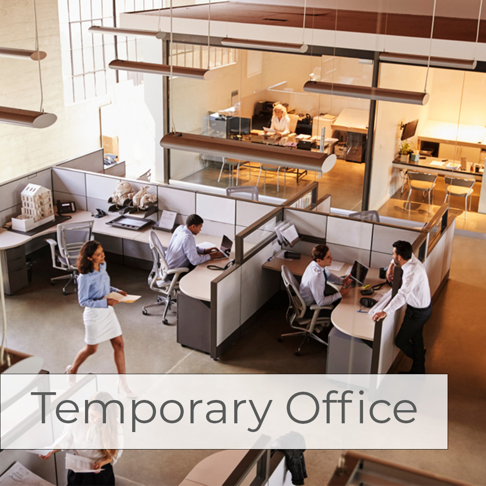 UFFICI TEMPORANEI VISTI DALL'ALTO